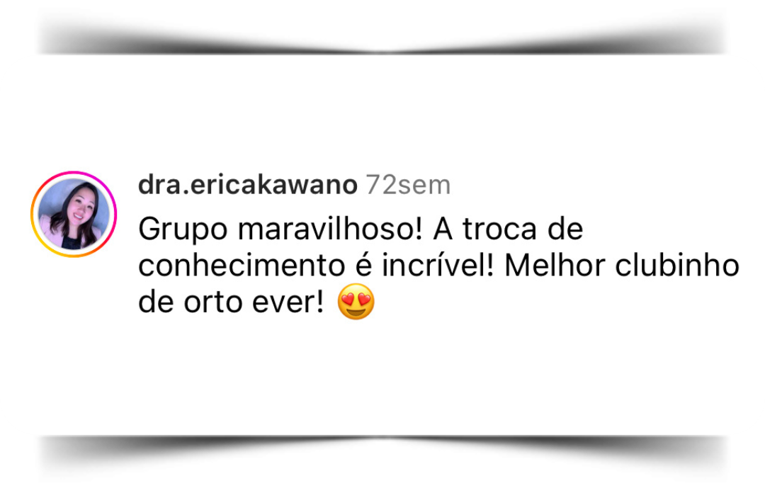 Depoimento de aluno