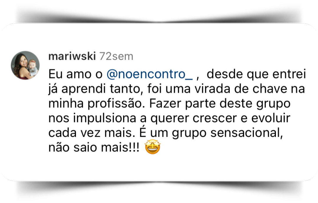 Depoimento de aluno